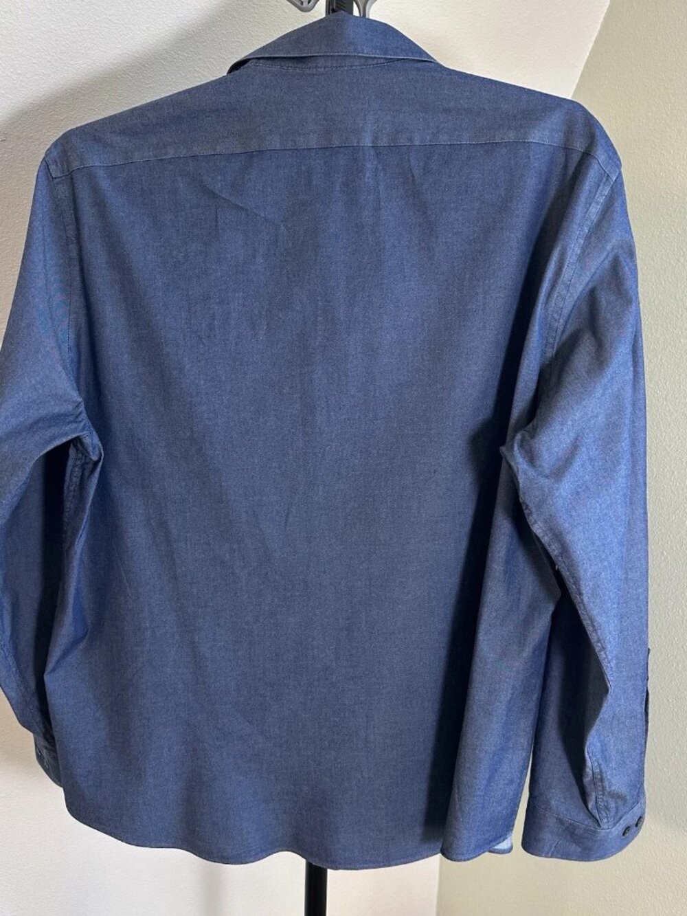 Calvin Klein Button-Down Shirt Men’s XL 17.5 34/35 Slim Fit Cotton Soft Wash - Picture 4 of 12